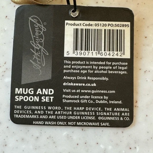 Guinness Mug and Spoon - Picture 3 of 5